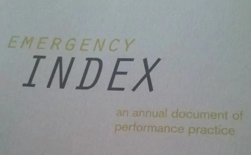 Cover of Emergency Index: Volume 3.