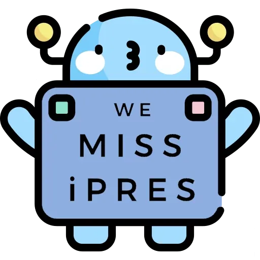 Promotional image for the WeMissIPRES programme announcing Alex May's talk on A Mirror For Remembering.